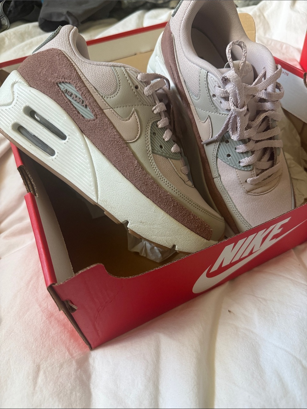 Nike Women’s Low-Top Sneakers in Mauve and Pale Pink
